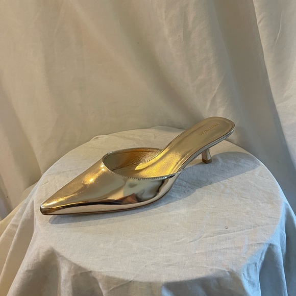 Reformation Shoes - Reformation Gold Metallic Mules